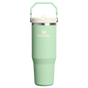 Stanley 30 OZ IceFlow Stainless Steel Water Bottle In Pistachio Green with Flip Straw